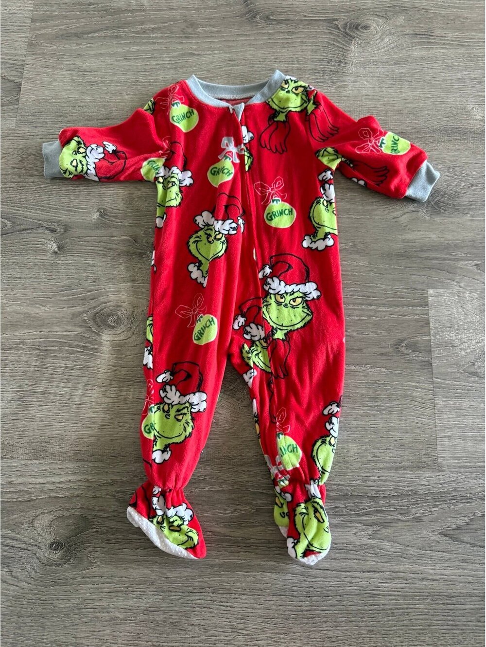 The Grinch, 6 months, Zipper Sleeper